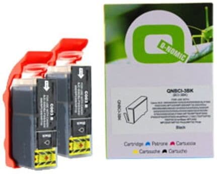 Q-Nomic BCI- 3eBK Pack ahorro 2 cartuchos negros