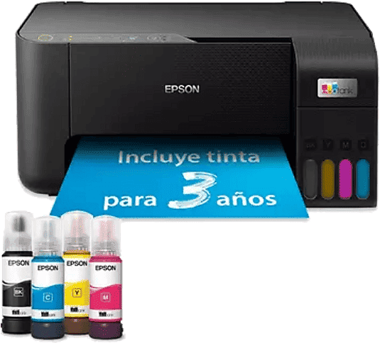Impresora multifunción tinta - Epson EcoTank ET-2865, Serie 2860, Color, Tinta recargable, Negro