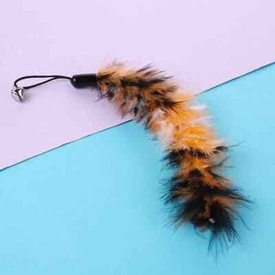 Uplift Treasures Interactive Cat Feather Toy Replacement Refill Set With Bell dtwj 14 caterpillar 60 Pcs