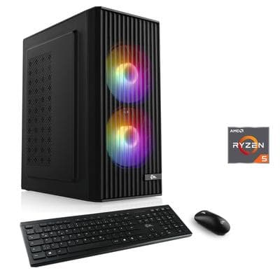CSL PC "Spectrum V26323", schwarz, Microsoft Windows 11 Home (64 Bit), 32 GB RAM 1.000 GB SSD, Desktop-PCs, PC