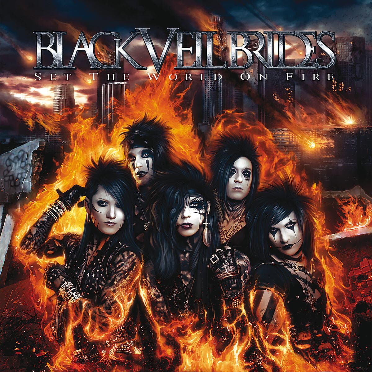 Musik-CD SET THE WORLD ON FIRE / BLACK VEIL BRIDES, (1 CD Album)