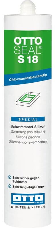 OTTOSEAL® Ottoseal S18 Le Silicone Pour Piscine 310ml Grau C02