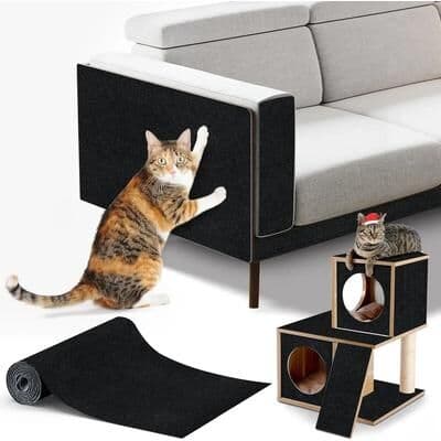 Uplift Picks Self Adhesive Cat Scratch Carpet Sofa Protector For DIY Furniture Scratch Protection black 30x100 Cm