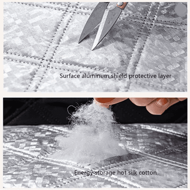 Inspire Essentials Custom Windproof Winter Curtains Zipper Sealed No Drill Insulated Window Cover height140cm width 170cm