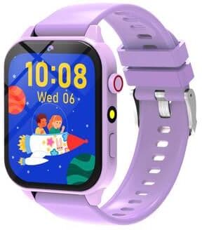 Shopalltechgadgets Kids Smart Watch With Camera HD Touch Screen Games And Alarm Clock purple
