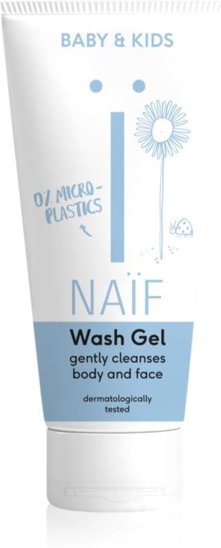 Naif Baby & Kids Wash Gel καθαριστικό τζελ μπάνιου για παιδιά και βρέφη για σώμα και πρόσωπο 100 ml