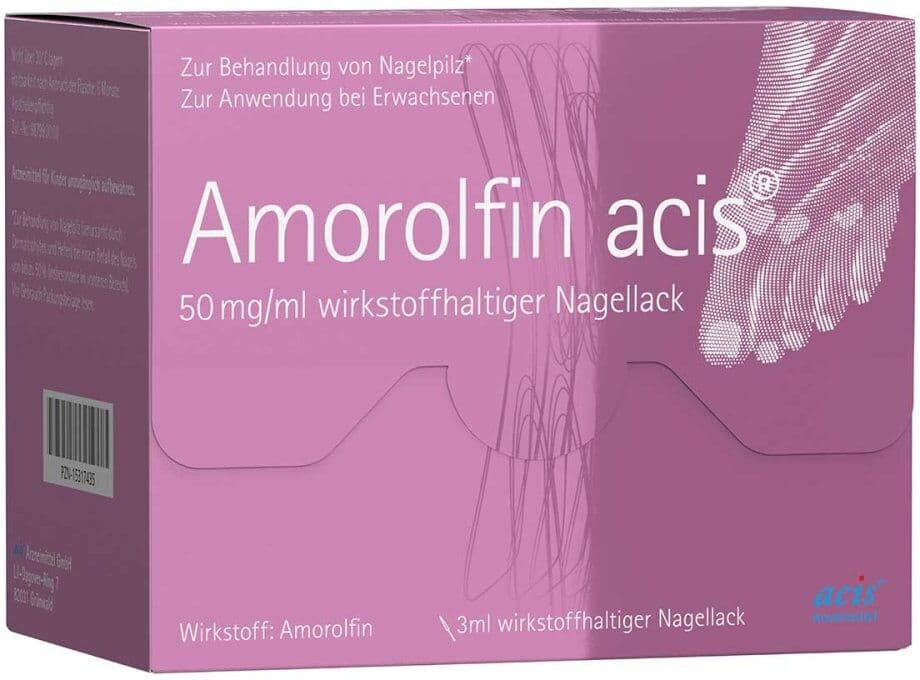 Amorolfin acis 50 mg/ml wirkstoffhalt.Nagellack 3ml