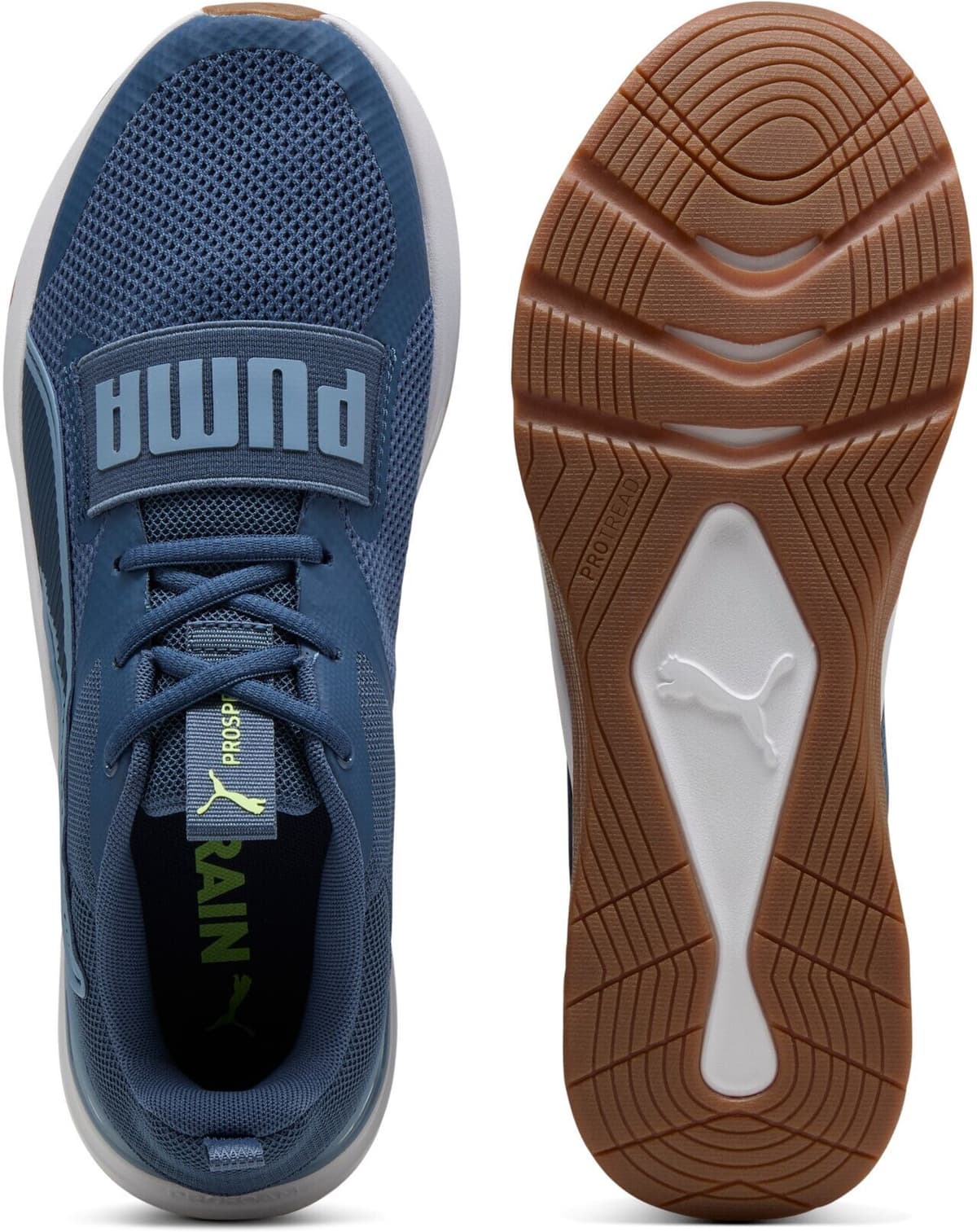 Trainingsschuh PUMA "PROSPECT", Gr. 45, blau (cool blau, schwarz indigo, fizzy light), Schuhe Trainingsschuh, ideal für Gym und Fitnessstudio cool blau, schwarz indigo, fizzy light 45
