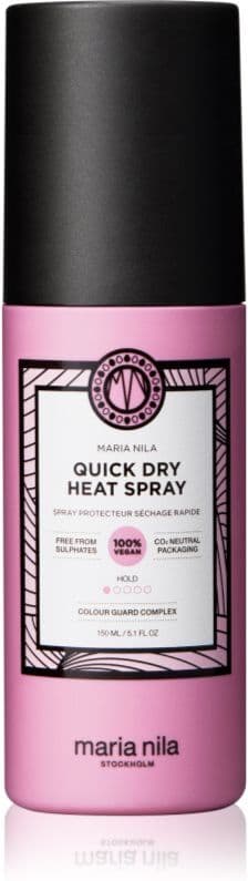 Maria Nila Style & Finish Quick Dry Heat Spray Hitzeschutzspray für Behandlungen mit Haarglätter und Lockenstab 150 ml