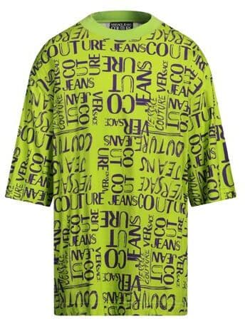 Versace Jeans Couture Camiseta Hombre Verde lima L Hombre