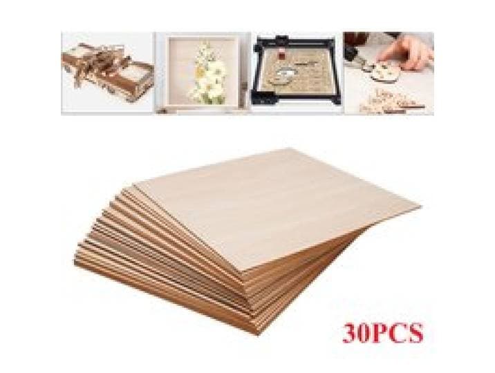 30 stuks Basswood platen 3 mm dik, 30x30 cm/40x40 cm bord voor hout DIY Home Decor, vierkante blanco houten multiplex panelen voor graveren