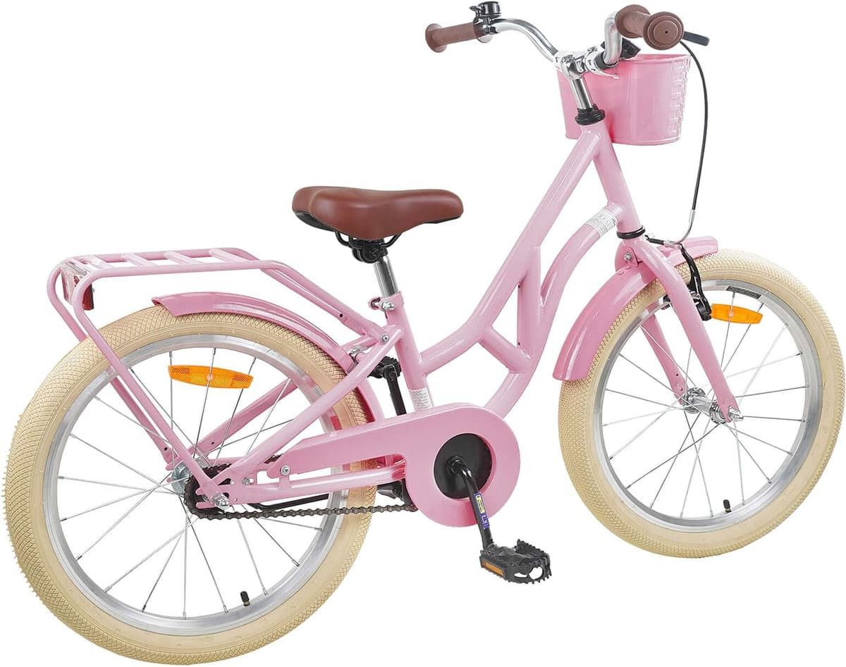 vidaXL Vélo pour Enfants 24 Pouces pour les 8-12 ans Rose clair