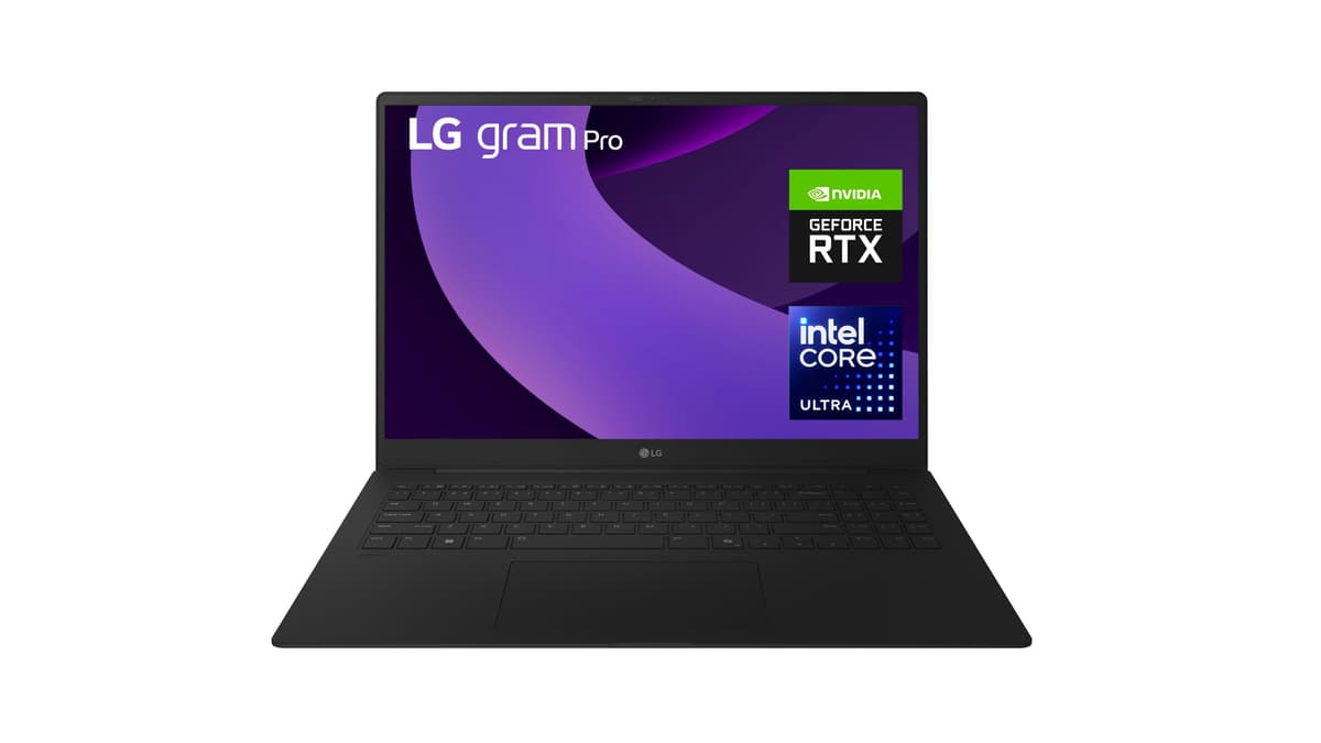 LG gram Pro 16Z90TR-E.AD8BG 16 Zoll Laptop Intel Core Ultra 7 255H NVIDIA GeForce RTX 5050 32 GB RAM 2 TB SSD Windows 11 Home Schwarz