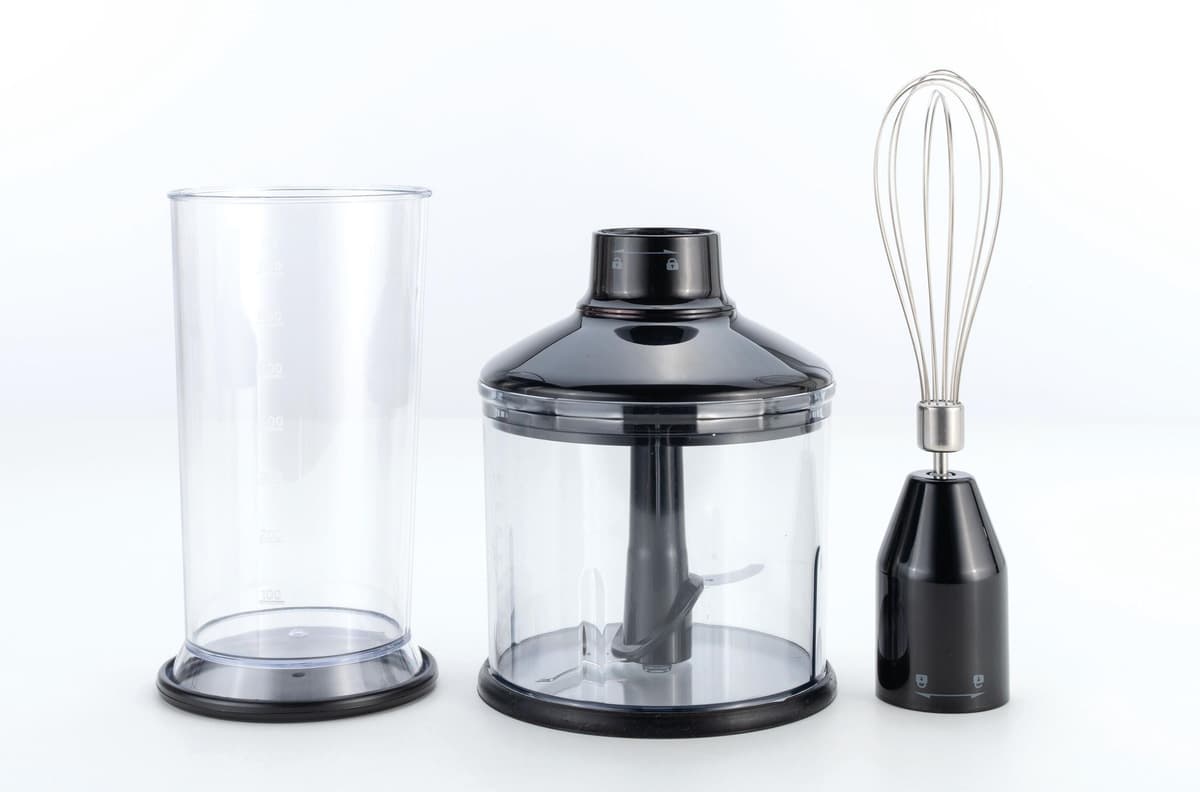 KOENIG Stabmixer "B04117", silber (schwarz, silberfarben), B:7cm H:41cm T:7cm, Mixer, Stabmixer schwarz, silberfarben Einheitsgröße