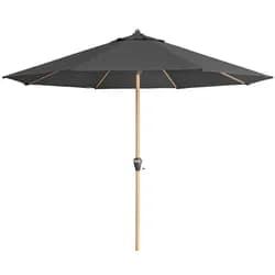 Doppler Marktschirm Alu Wood ø 350 cm Polyester Grau Anthrazit