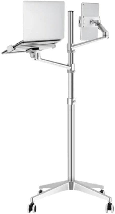 4Smarts ErgoFix H17 Universal Stander m. Hjul til Smartphone / Tablet & Laptop - Sølv