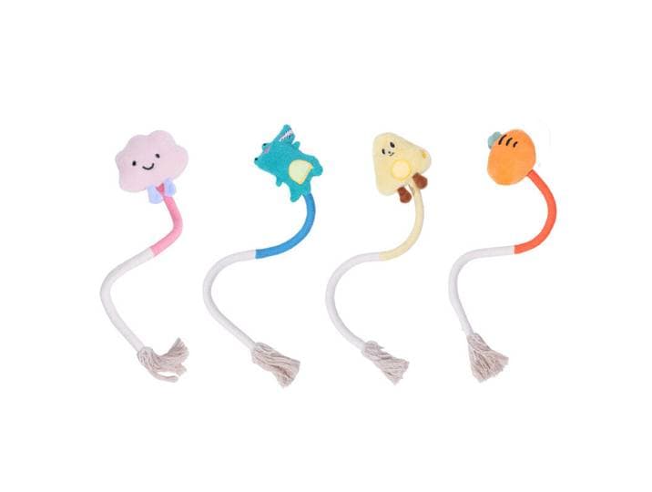 Meowmagic Lot de 4 jouets corde à mâcher pour chat