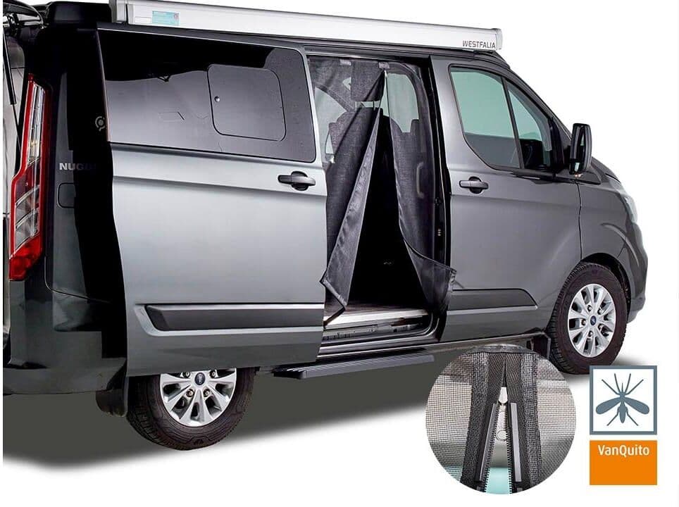 Moskitonetz "Van Quito Schiebetür Magnet rechts Ford Nugget/Custom", schwarz, Schädlingsschutznetze, Moskitonetz schwarz Einheitsgröße