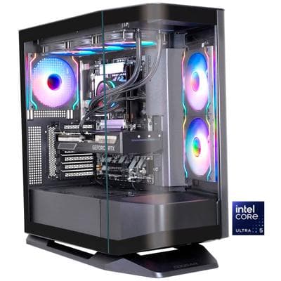 COUGAR Gaming-PC "FV270 BK Intel Core Ultra 5 250KF Plus 32GB DDR5 1TB SSD", schwarz, Microsoft Windows 11 Home (64 Bit), RTX 5070, 32 GB RAM 1.000 GB SSD, Desktop-PCs, Windows 11, DDR5 RAM