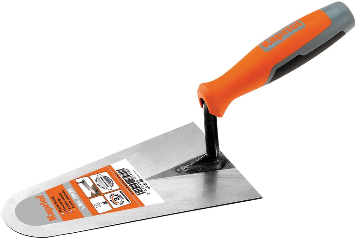 Kapriol CAZZUOLA 19 cm  PUNTA TONDA SPATOLA ACCIAIO TEMPRATO MANICO PROGRIP
