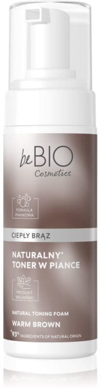 beBIO Natural Foam Toner Warm Brown mousse teintée pour cheveux 120 ml