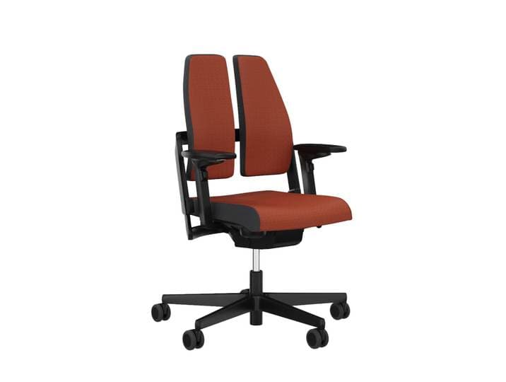 Bürostuhl SitagXilium DuoBack swissmade mit 4D Armlehnen, Orange, Neu, Ergonomischer Stuhl - ideal für flexibles Arbeiten