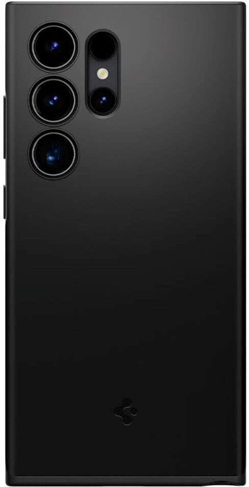 Samsung Galaxy S24 Ultra Spigen Thin Fit Bagside Cover - Sort