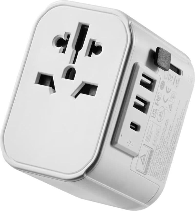Ewent Enchufe Universal De Viaje Ew1475 Ue Usa Uk Aus China 2x Usb 1x Tipo C Talla Única Unisex