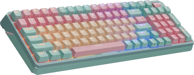 Clavier sans fil Bluetooth mécanique (Kailh Box V2 Red) Cooler Master MK770 RGB (Vert/Rose/Orange)