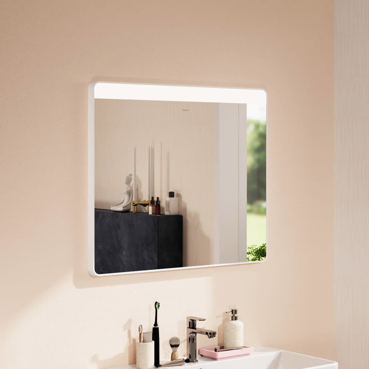 Hansgrohe Xarita Lite Q Spiegel mit horizontaler LED-Beleuchtung 800/30 IR-Sensor