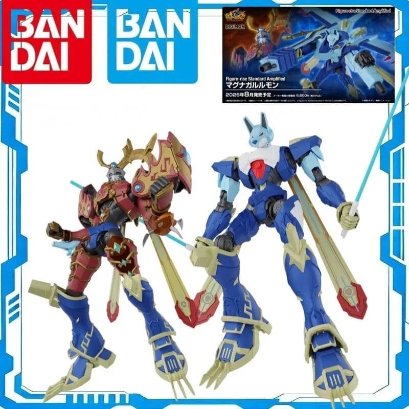 Genuine Bandai FRS Figure‑rise Standard Amplified MagnaGarurumon Digimon KAISERGREYMON Assembly Model Kit in Stock