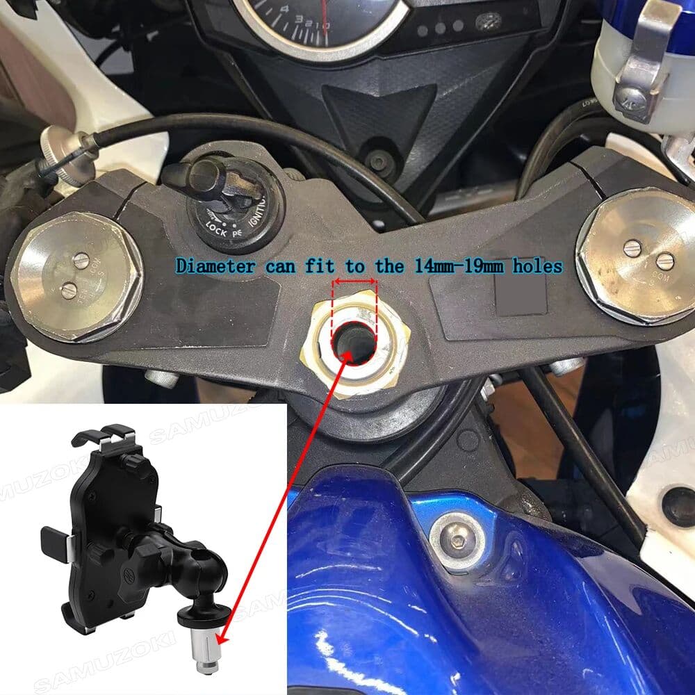 SAMUZOKI Navigation Phone Holder For HONDA F5 CBR650F VFR1200 BMW S1000RR HP4 2010 14 15 Motorcycle Frame Bracket Support Stand Mount