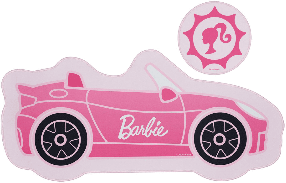 Barbie - Auto-pöytämatto ja hiirimattosetti