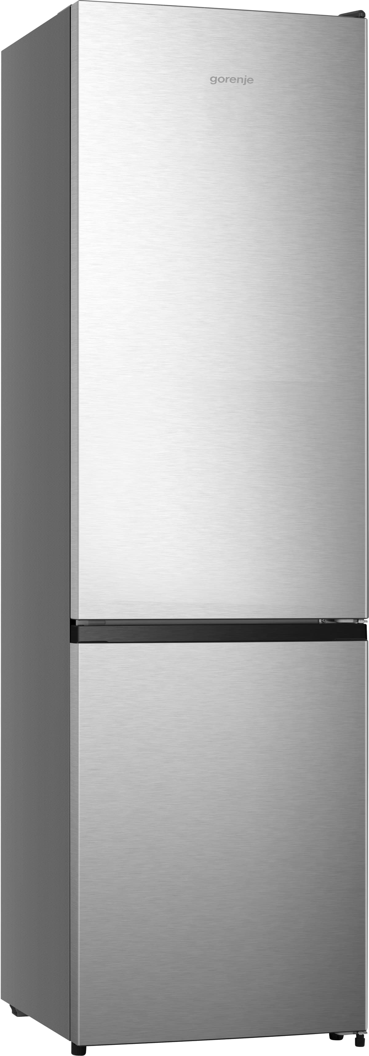 Gorenje Kühl-/Gefrierkombination "NRK 620 AA1XL4", Energieeffizienz: A, silber (inox), Rechtsanschlag, wechselbar, Kühlschränke, Energieeffizienzklasse A, Kühl-/Gefrierkombination