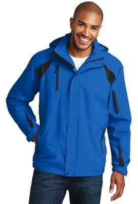 Port Authority J304 All-Season II Jacket in Snorkel Blue/Black size 3XL   Polyester