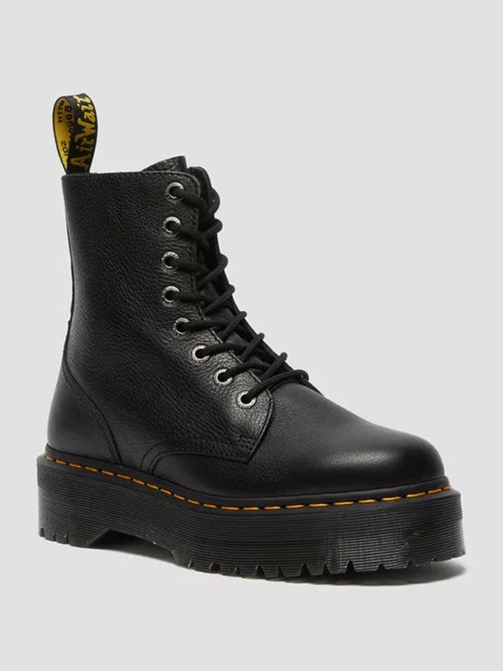 Dr. Martens Leder-Boots in Schwarz - 40