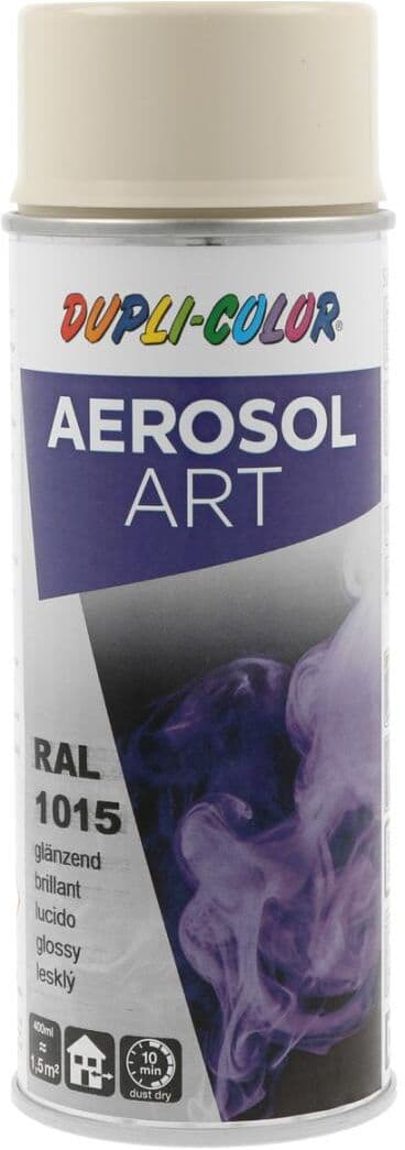 european aerosols DUPLI-COLOR Aerosol Art RAL 1015 hellelfenbein glanz, 400 ml