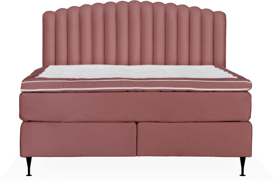 SoffaDirekt Opera/primo High 180 Sängpaket Sammet Rosa