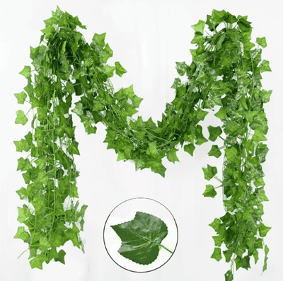 Inspire Curations Artificial Ivy Leaf Garland Vine 21M Lush Green Hanging Plant Decor For Home & Events sweet Potato 21m (10 String)