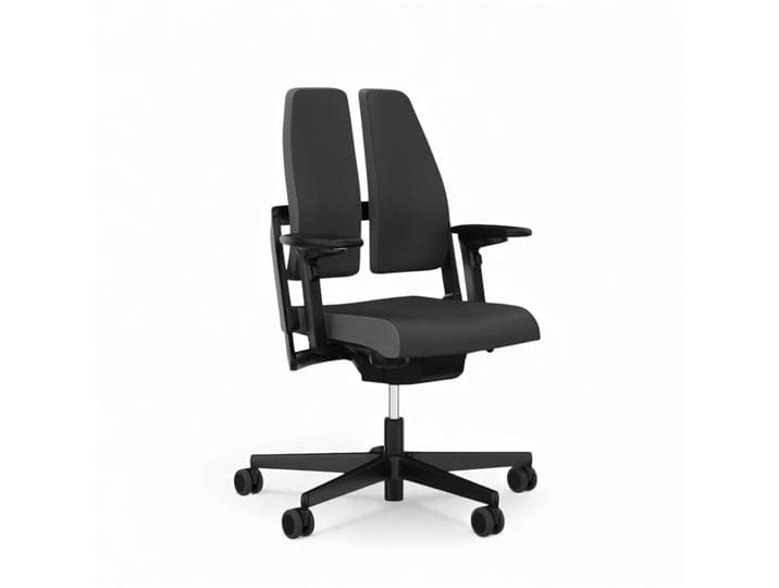 Bürostuhl SitagXilium DuoBack swissmade mit 4D Armlehnen, Anthrazit, Neu, Ergonomischer Stuhl - ideal für flexibles Arbeiten