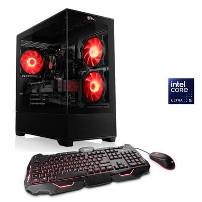 CSL Gaming-PC "AeroVision V24338", schwarz, Microsoft Windows 11 Home (64 Bit), Radeon RX 9070 XT, 32 GB RAM 1.000 GB SSD, Desktop-PCs