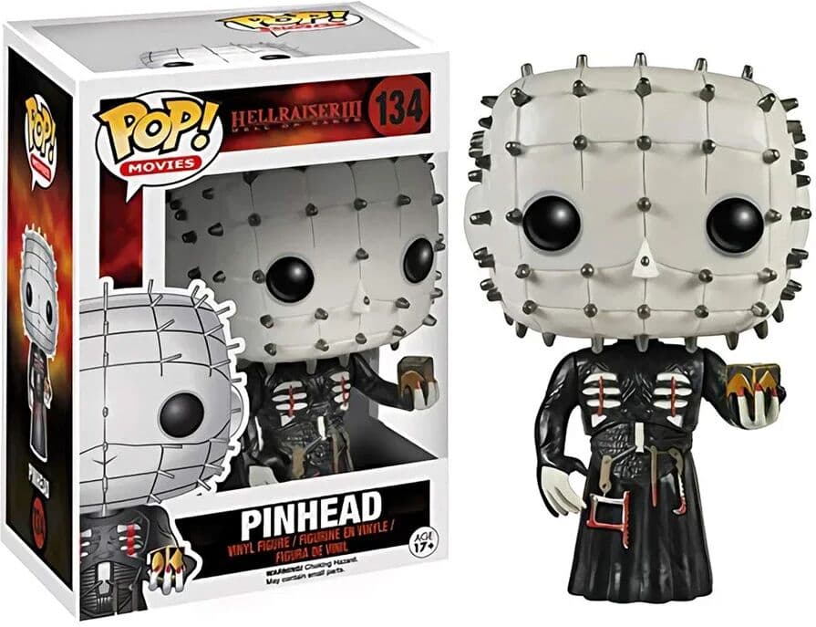 FUNKO POP Hellraiser Pinhead #134 Vinyl Action Figures Collection Model Toys for Children Birthday gift
