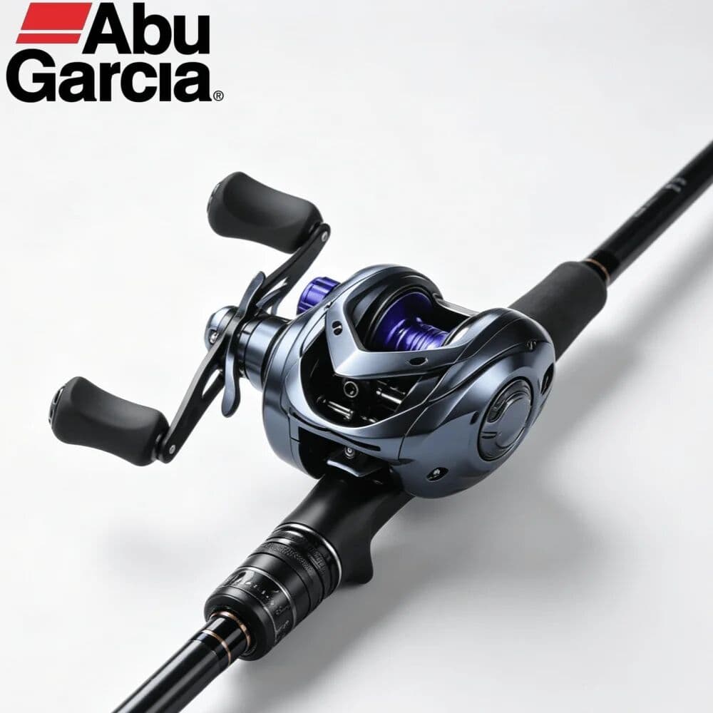Abu Garcia Baitcasting Reel 7.2:1 Ratio 8KG Drag Power 10 Magnets Anti-Tangle System Brass Gear Fishing Reel