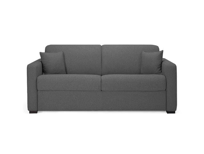 MANOSQUE - Canapé convertible 2 places - Tweed, Gris souris