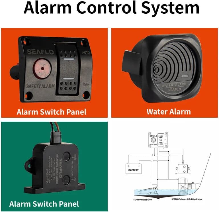NONE Water Level Sensor Switch Automatic Alarm Control System Water Level Alarm Bilge Pump Induction Accessories