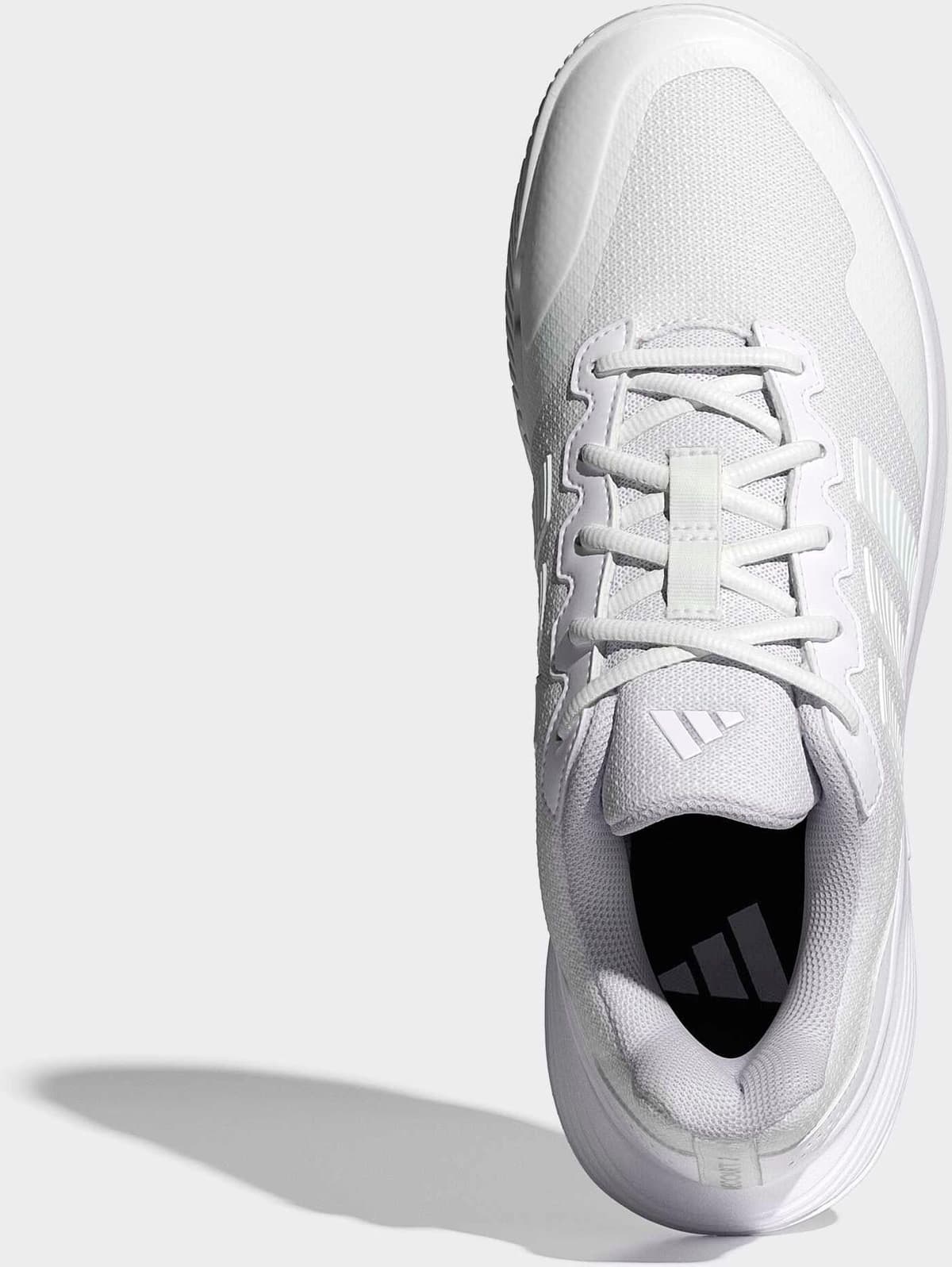 Tennisschuh ADIDAS PERFORMANCE "GAMECOURT 2", Herren, Gr. 42,5, cloud weiß, ftwr weiß, ftwr weiß, Synthetik, Textil, Schuhe Tennisschuh cloud weiß, ftwr weiß, ftwr weiß 42,5
