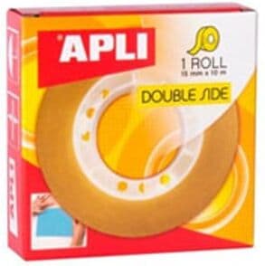 Apli Fita adesiva    Dupla face  Transparente (15mmx10m)