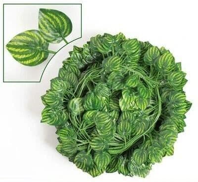Inspired Finds Artificial Ivy Leaf Garland Hanging Vines Green Wall Decor For Home And Events dense Leaf Ivy Garland 13.12ft 2 Strings