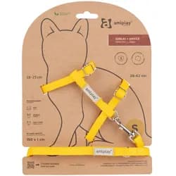 Amiplay Geschirr + Leine für Samba Katze S Gelb
