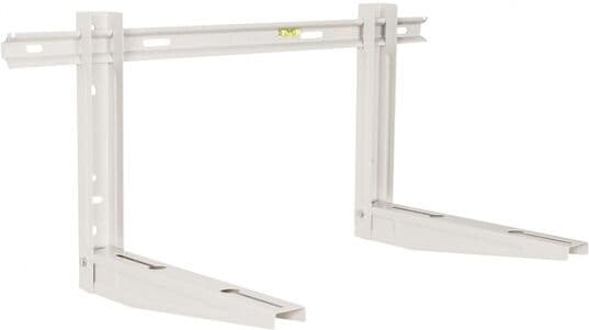 GrÃ¸ntKlima AS Veggkonsoll 120-2P m/skinne og vater 120kg Hvit - 4900477